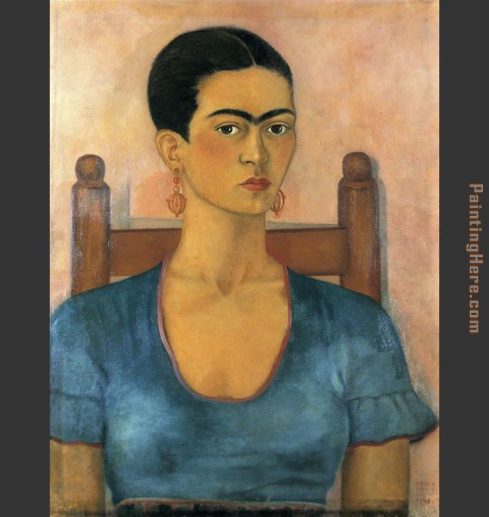 FridaKahlo-Self-Portrait-1930 painting - Frida Kahlo FridaKahlo-Self-Portrait-1930 art painting